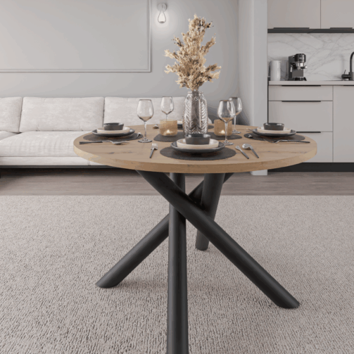 Stół OSLO 110 cm DĄB ARTISAN v6