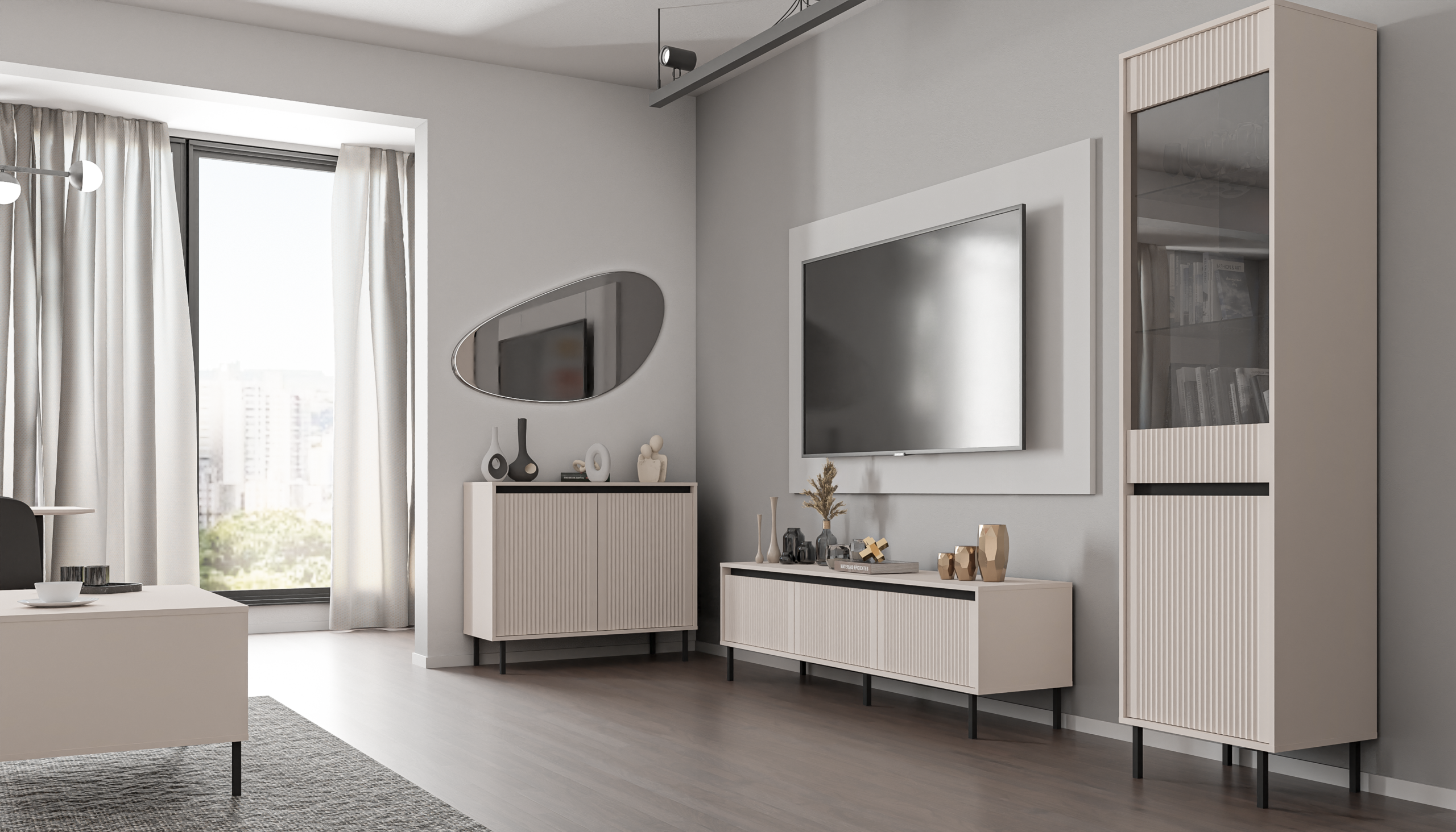 OSAKA - KMODA 812, RTV 303, WITRYNA 101 BEŻ PIASKOWY